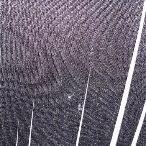 Lily By Firmiana Black White Stripes asymmetrical Skirt Stretchy Elastic Waist