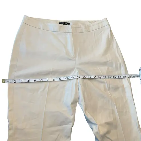 Nic+Zoe White Dress Pants Size 10 Rayon Cotton & Spandex