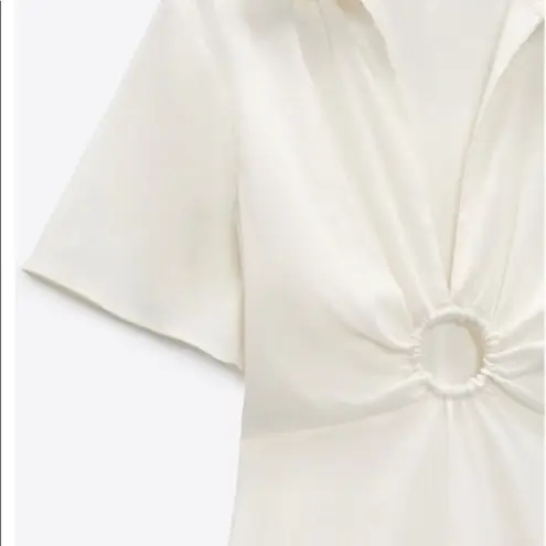 ZARA  white linen dress NWT