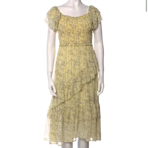 Ulla Johnson New  yellow floral print dress