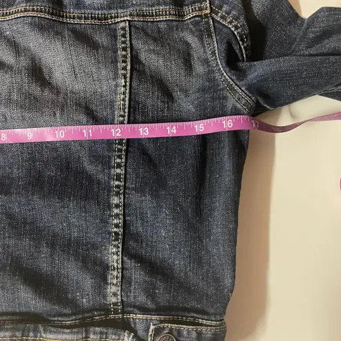 Just USA Cropped Denim Jacket Size S GUC