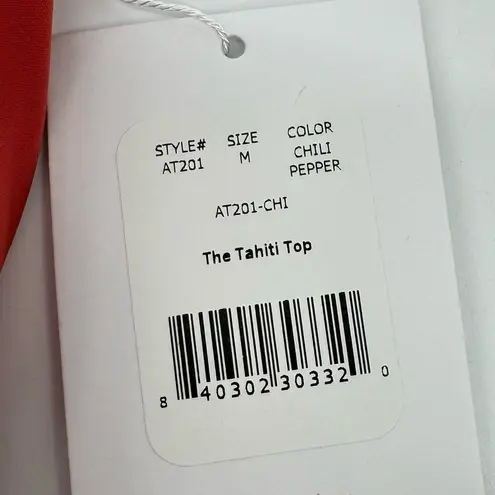 ANDIE  Swim The Tahiti Top in Chili Pepper Sz M NWT