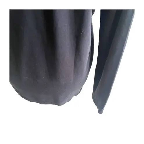 The Kooples Women’s Black Long Sleeve Collared 3/4 Button Shirt Two Pockets