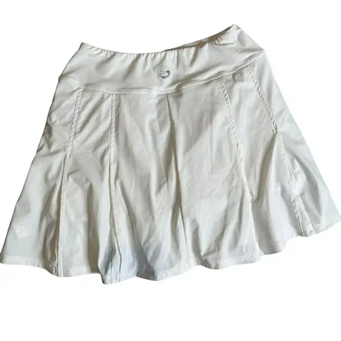 Foray Golf Women's White Pleated Short Skort Skirt with Shorts Athleisue Size XS