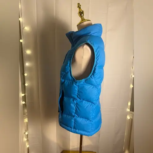 L.L. Bean Blue Quilted Puffer Vest Size M