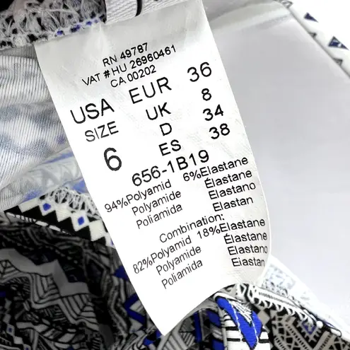 Gottex Profile by Ixtapa Flyaway Bandeau Tankini in Blue/Black Multi 6