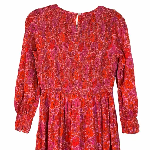 Tuckernuck Pink City Prints Poppy Isabel Classic Smocked Block Print Midi Dress