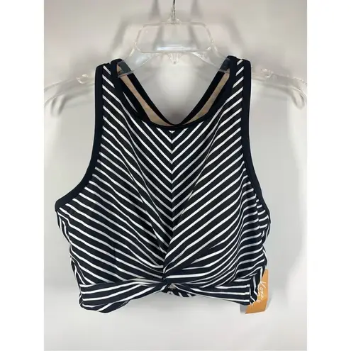 Kona Sol  Twist Tie Tankini Swim Top Size Large NWT