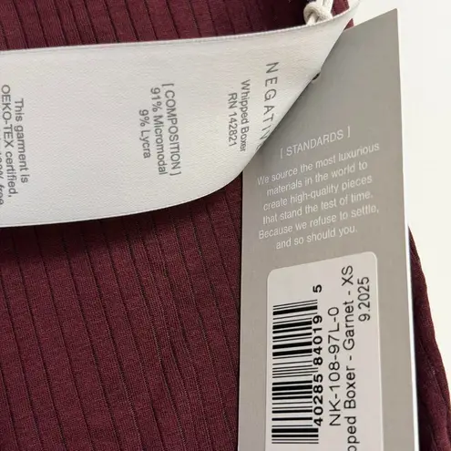 Negative Underwear Whipped Boxer in Garnet, Size X
