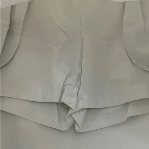 J. McLaughlin Catalina Cloth Weave Pattern Fabric Mini Skirt Skort - Size Small