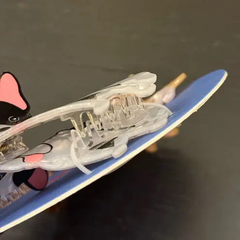 Piper K Dog 3 Piece Set Hair Clips Claws Dachshund Corgi French Bulldog New Brown