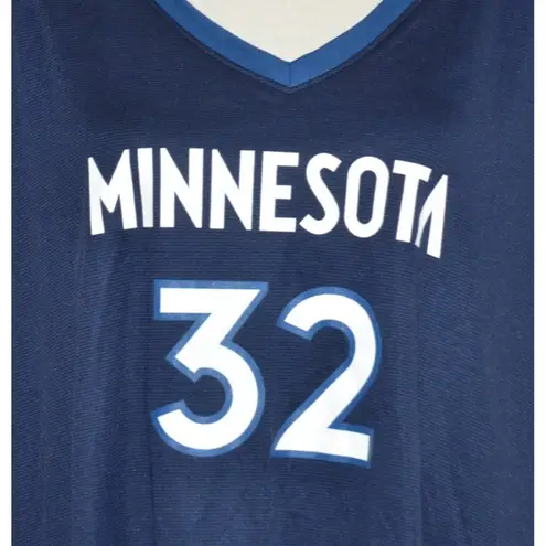 Fanatics Womens Blue Minnesota Timberwolves Towns #32 Jersey Shirt Top Size 2XL