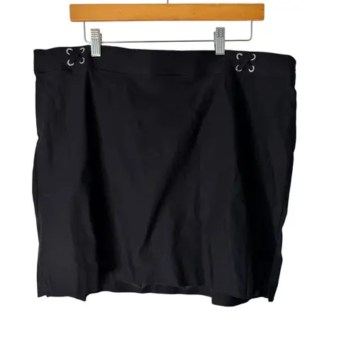 Rafaella Comfort Plus Size Black Skirt/Skort Women's 2XL Stretch Career