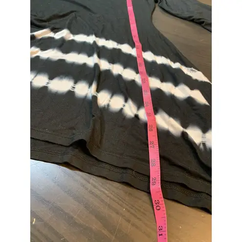 Karen Kane Karen By Tunic Women's Medium Black Tie Dye Stretch Handkerchief Hem