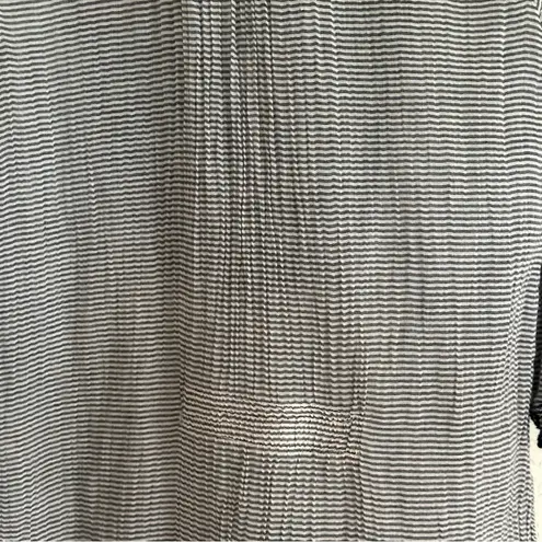 Soft Surroundings Embroidered Small Striped Tunic Top Western Aztec Boho Artsy