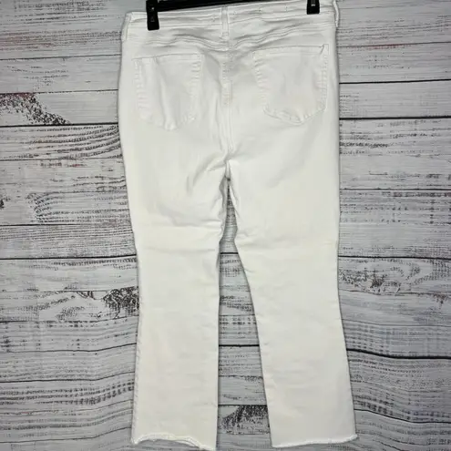 NYDJ Slim Bootcut Jeans with Fray Hem Optic White 14