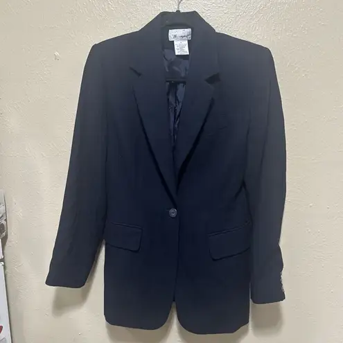 Worthington Blazer Womens Size 6 Navy Blue Career Office Business Jacket‎