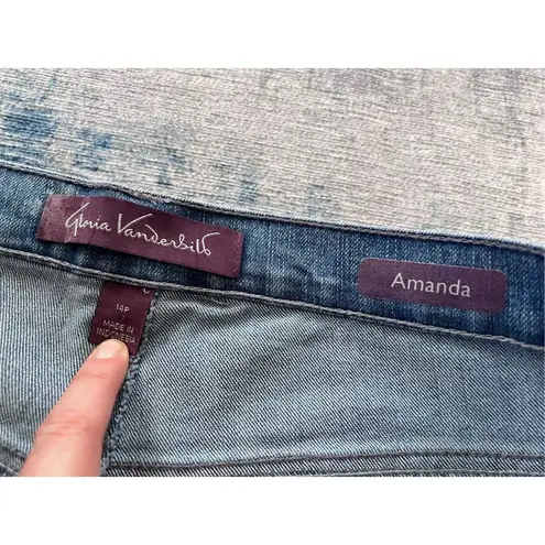 Gloria Vanderbilt Straight Leg Amanda Jeans Size 14 Petite