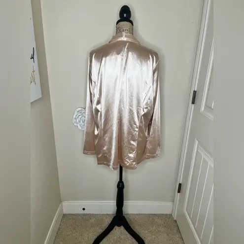 NTM: Savanna Jane NWT Satin Champagne Colored Soft Blazer Size 1X Gold