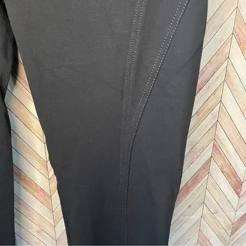 Elie Tahari Black Tapered Button 4 Pockets Stitching Design Women’s Size Medium