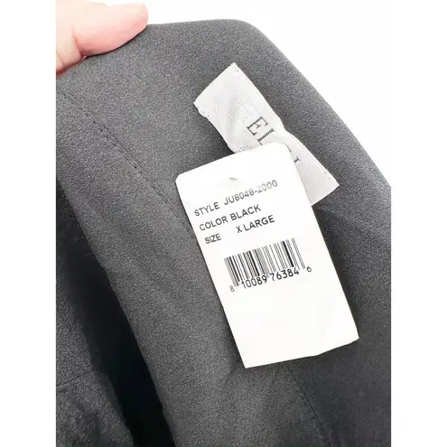 Helsi Zoe Black Plunge Neck Wide Leg Jumpsuit Size XL New