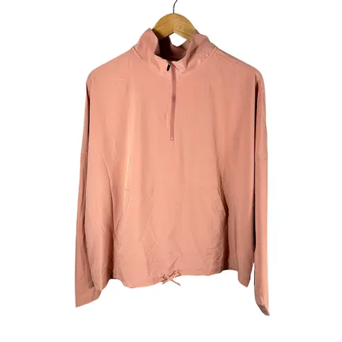 prAna Railay Half Zip Pullover Top Cloud Blush Size XL