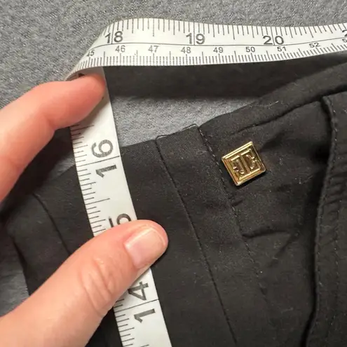 Ivanka Trump Career Pants Womens 8 Black Stretch Straight Leg Flat Front