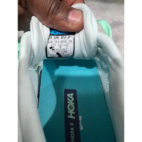 Hoka Gaviota 5 Women’s Size 12 Stability Running Shoes Blue Mint Cushioned