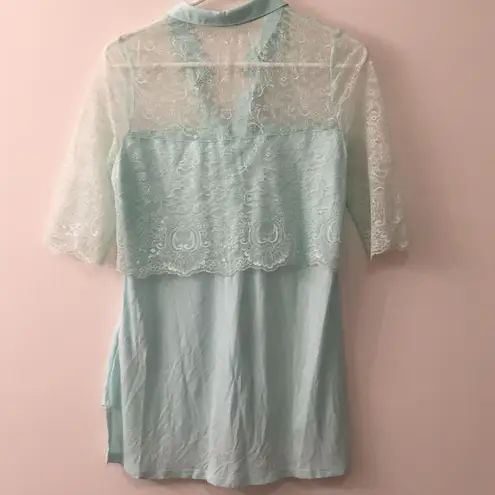ZARA  mint button up shirt. Fits s