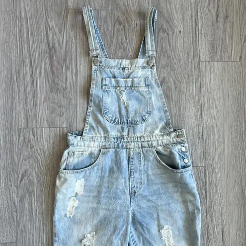 Forever 21  Light Washed Denim Overalls Size 26