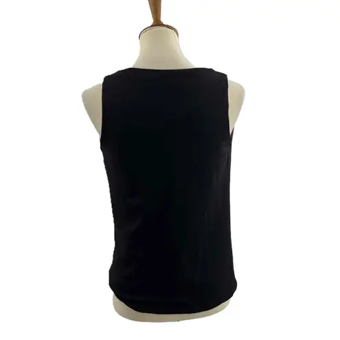 Susana Monaco NWT Black Sleeveless Cowl Neck Stretchy Knit Blouse Womens Small