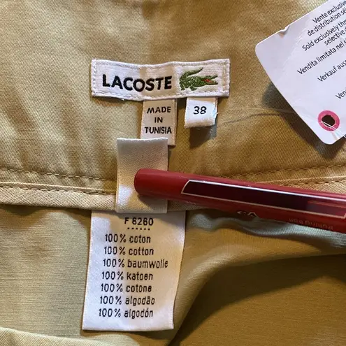 Lacoste  Khaki Skirt NWT