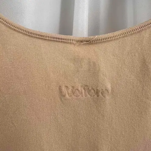 Wolford Tan Slip Control Dress Spaghetti Straps Stretchy Midi Womens Medium