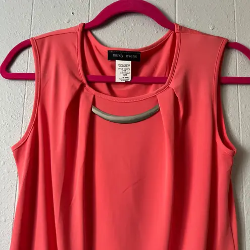 Mandy Evans Top Womens Small Career Office Business Party Cocktail Dressy Formal Pink