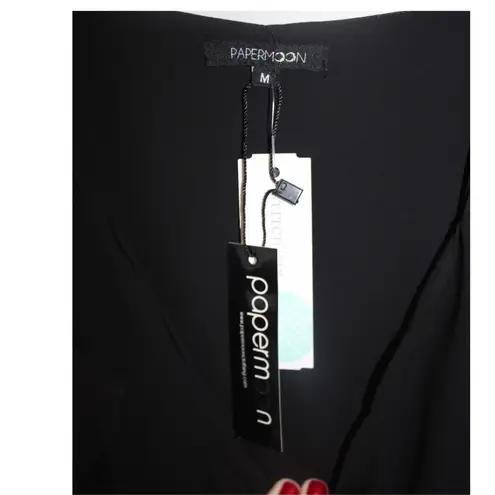 PaperMoon Black Spaghetti Strap Tank M NWT