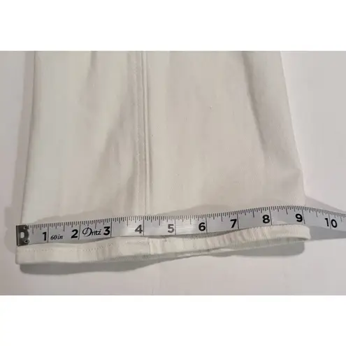 Aritzia Denim Forum Jeans Sz 25x28L Twiggy High Rise Flare White Spring Festival