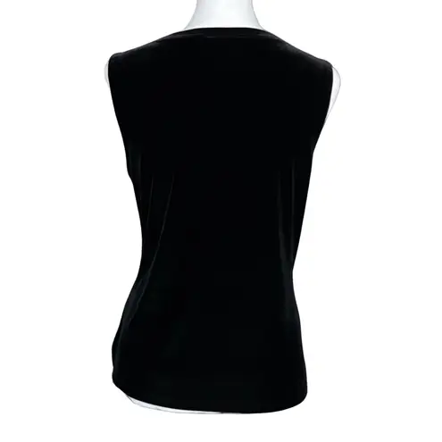 Vintage 90s NWT Black Velvet Gold Beaded Going Out Top. M/L. Fairy Whimsigoth Size L