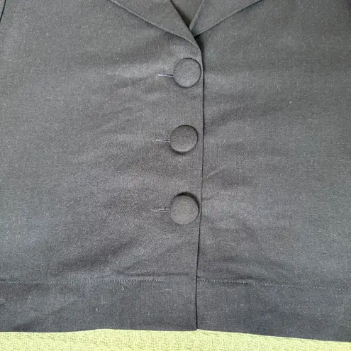 NWT Mar de Lua Arlet Shirt Womens Small Medium Navy Blue Cropped Boxy Resort Top