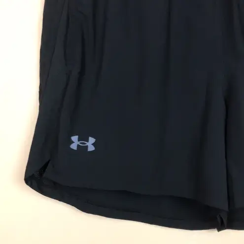 Under Armour  HeatGear Women's Fitted Black Lined Athletic Gym Workout Shorts