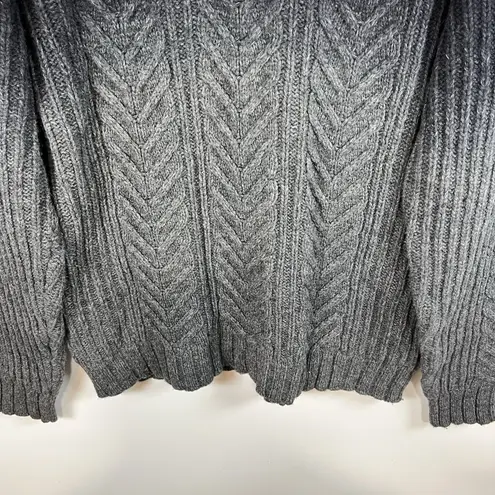 Inc International Concepts Lambswool Ombré Gray Black Sweater Size Large