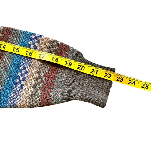 VTG Saturdays Generation Womans Crew Neck Knit Sweater L Geometric Grandma Cozy Size L