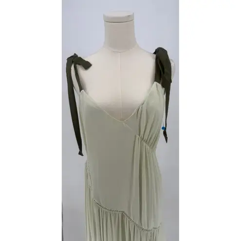 New! Cinq A Sept Claire Midi Dress in Meadow Size 4 $595 Green