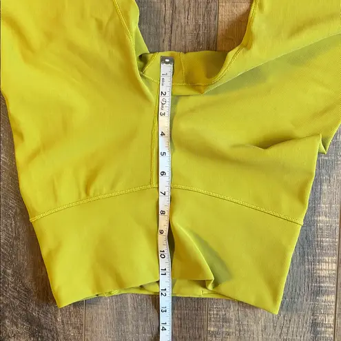 CALIA Stay the Path Ribbed Green Leggings Size Medium