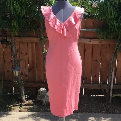 Superfoxx V-Neck Ruffle Midi Dress Size M (5)