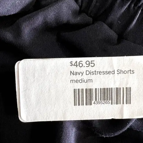 NWT Day + Moon Navy Distressed Shorts M‎ Blue Size M