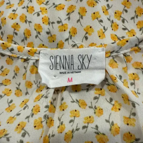 Sienna Sky  Women’s Floral Cold Shoulder Top Size M