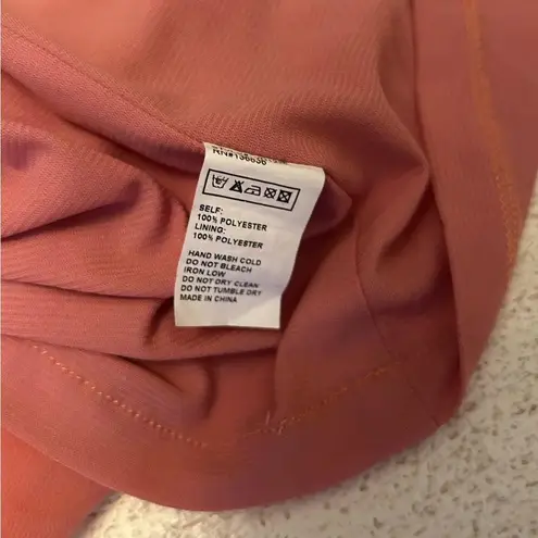 Addie Coral Pink Crisscross Backless Dress