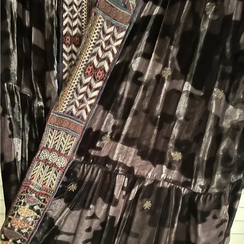 Johnny Was Embroidered Ravi silk blend Velvet Jacket/Kimono NWT (oversized)