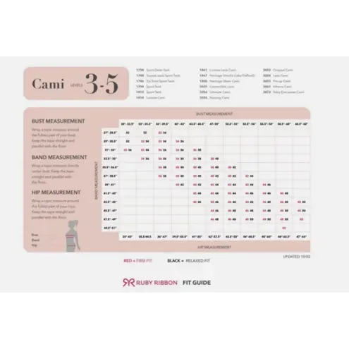 Ruby Ribbon Pin Up Cami #3055 Black Lace Deep V Full Support Shapewear Sz 46