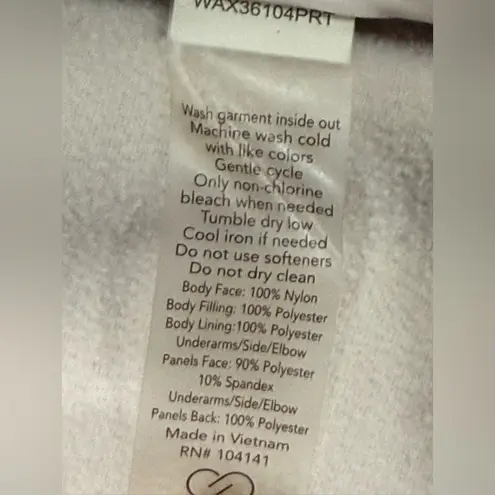 Calia by Carrie Underwood Moto Hybrid Faltering Puffer Jacket Cameo Blush Pink Size XS